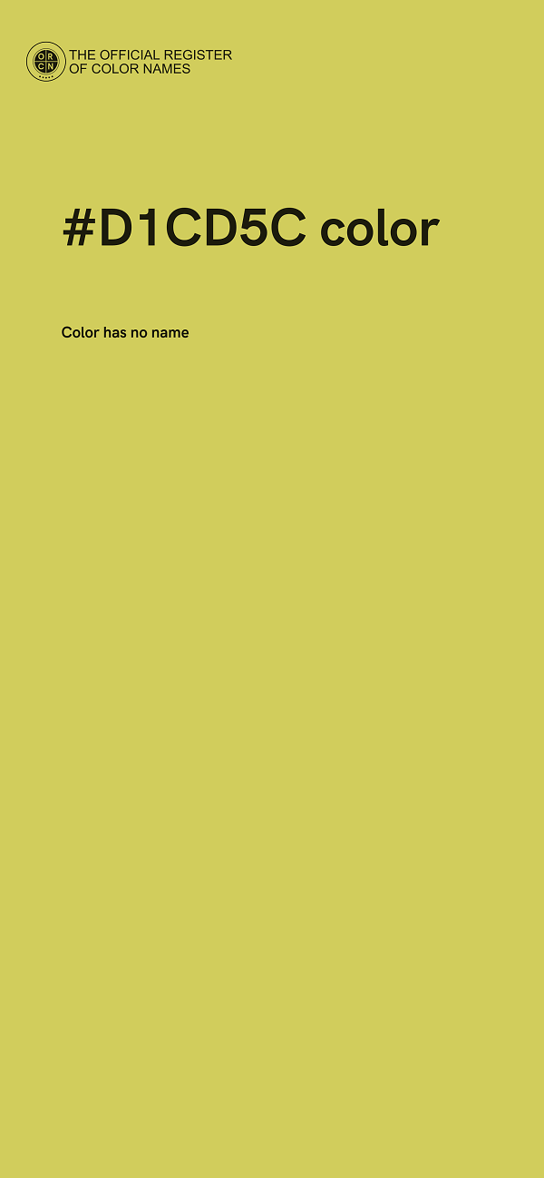 #D1CD5C color image