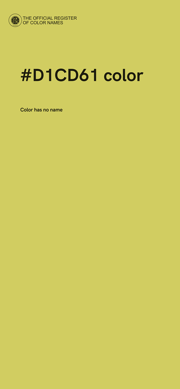 #D1CD61 color image