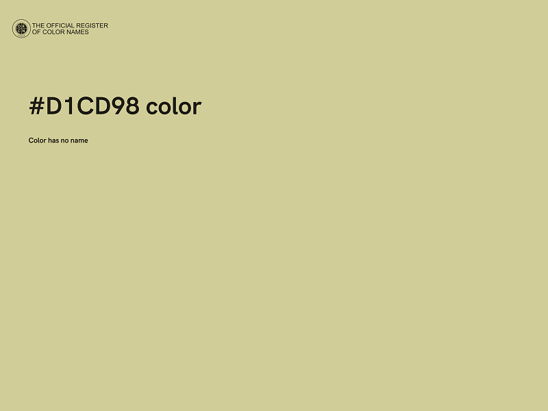 #D1CD98 color image