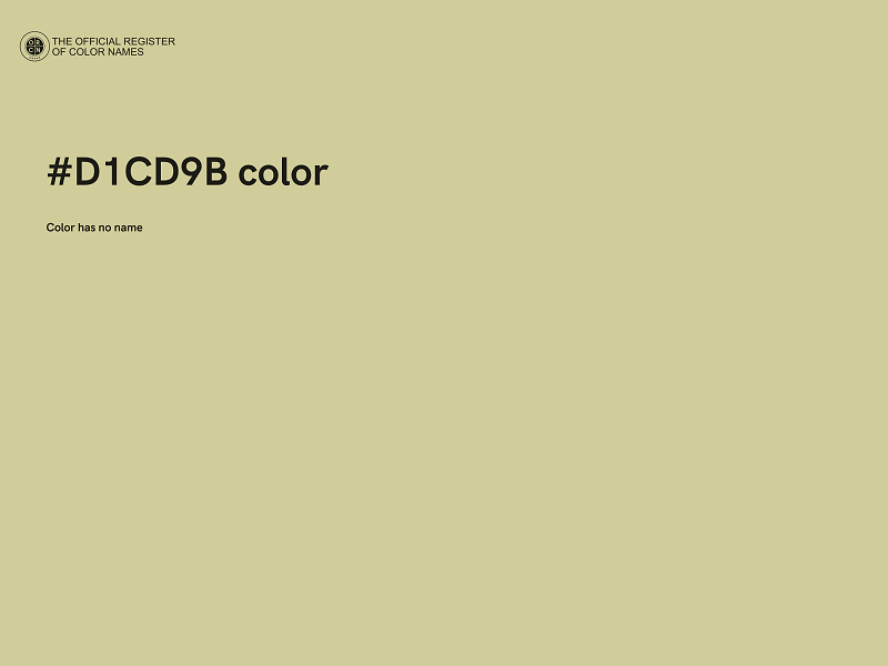 #D1CD9B color image