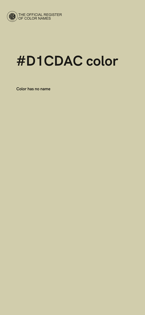 #D1CDAC color image
