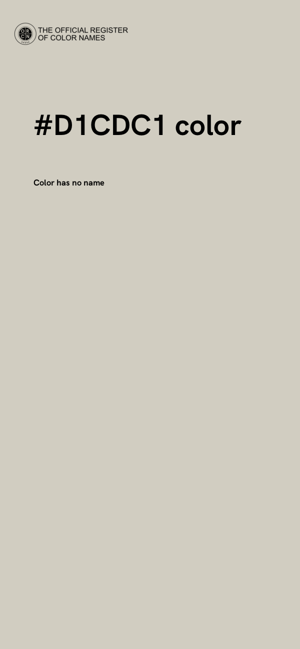#D1CDC1 color image