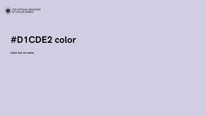 #D1CDE2 color image