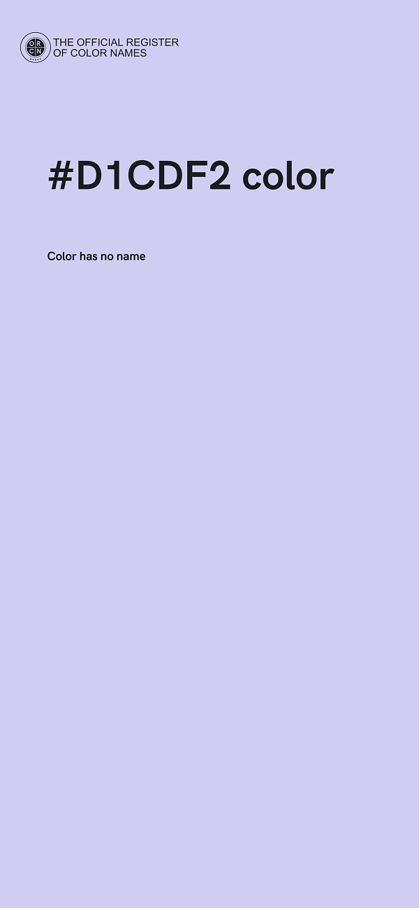 #D1CDF2 color image