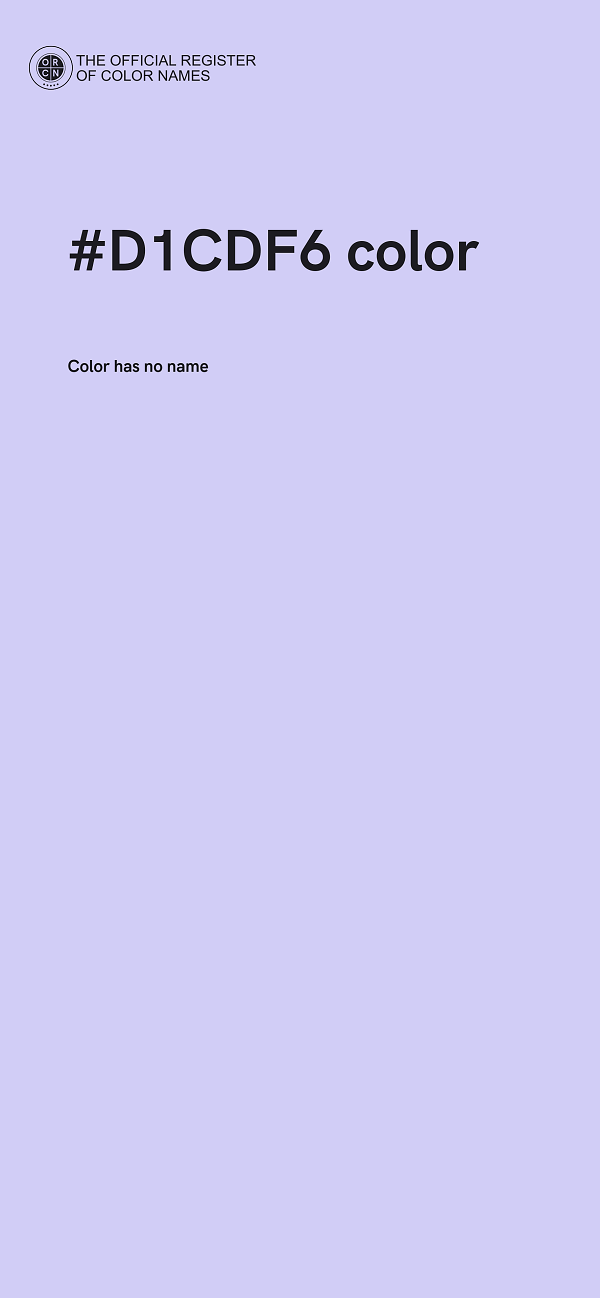 #D1CDF6 color image