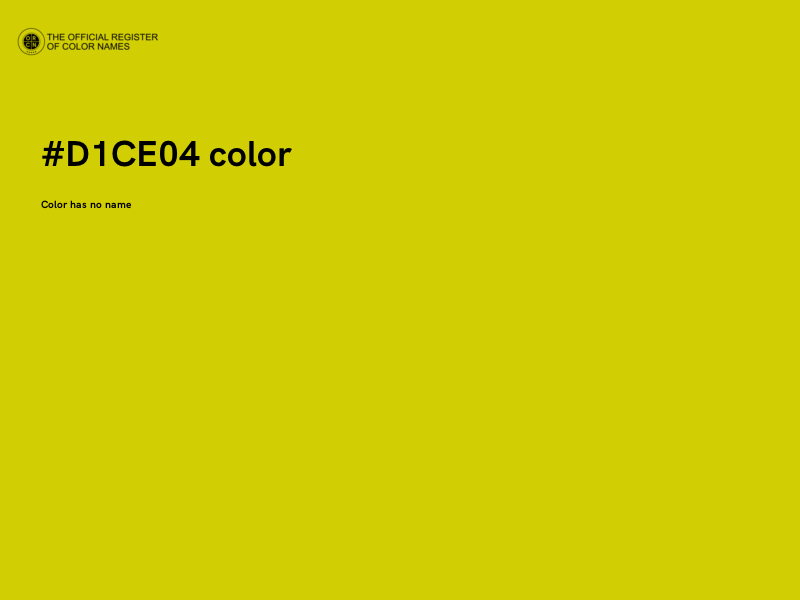 #D1CE04 color image