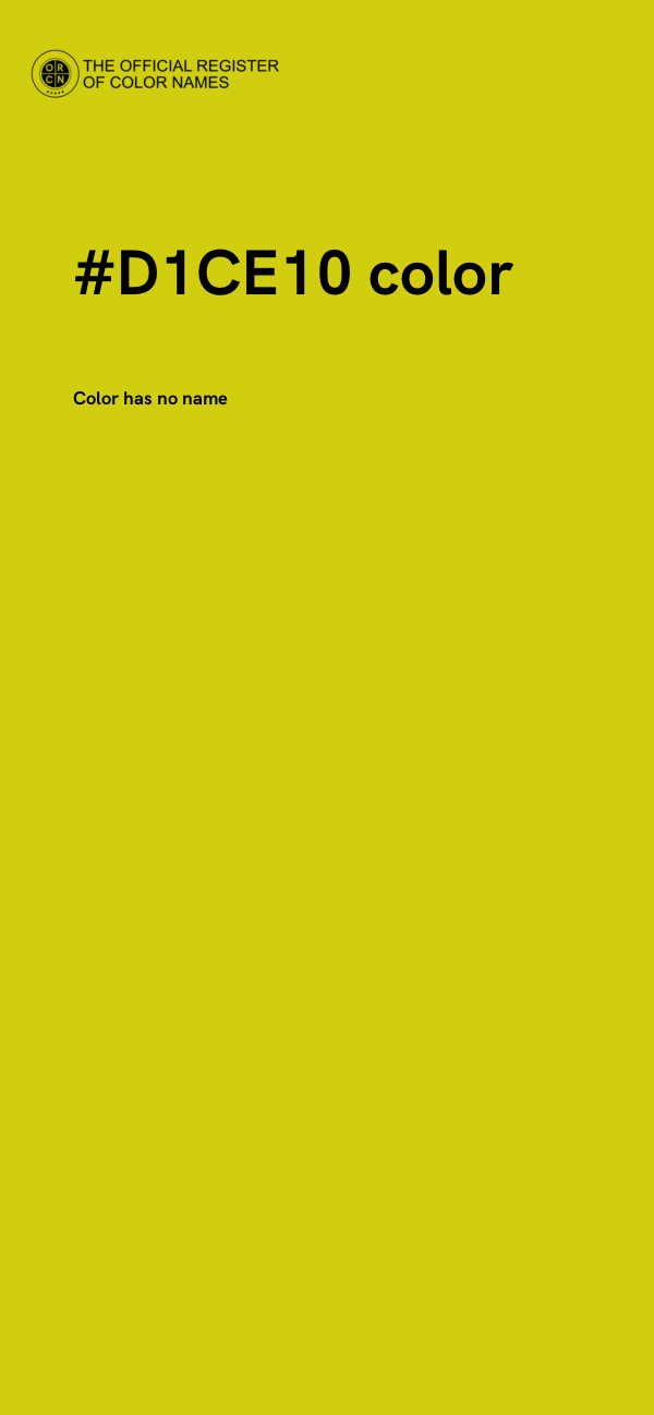#D1CE10 color image