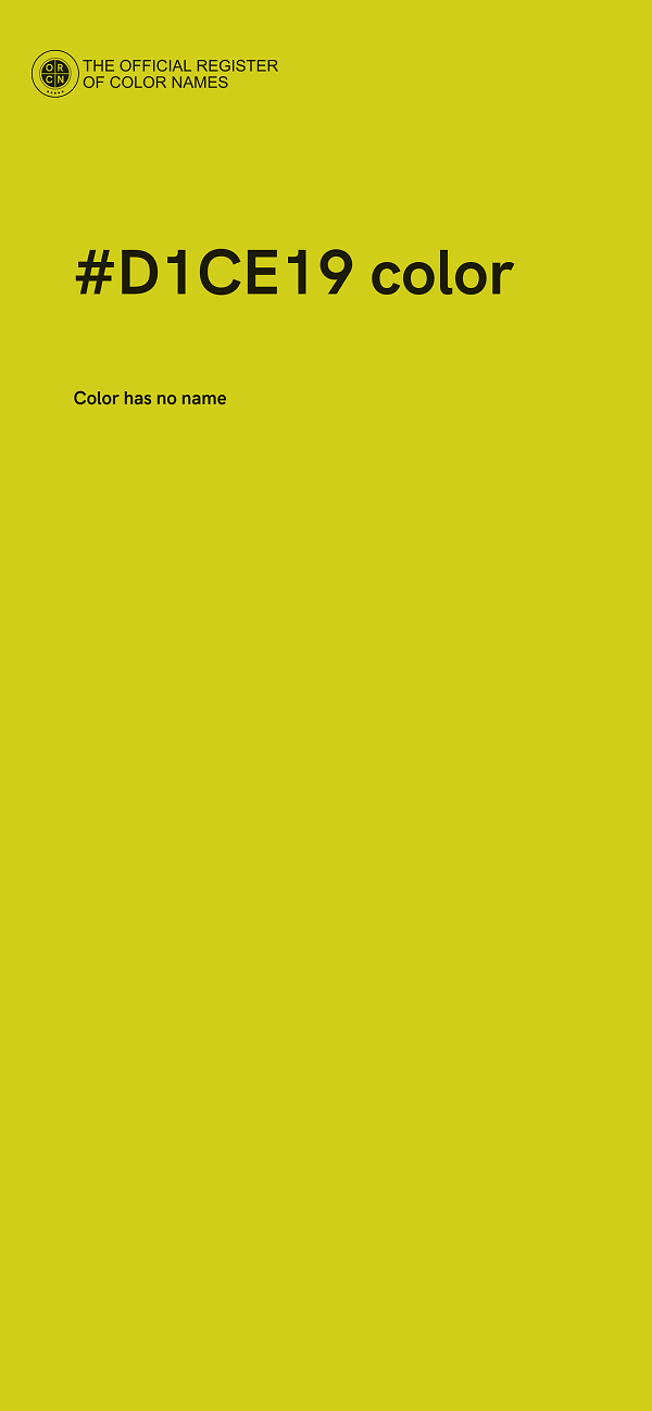 #D1CE19 color image
