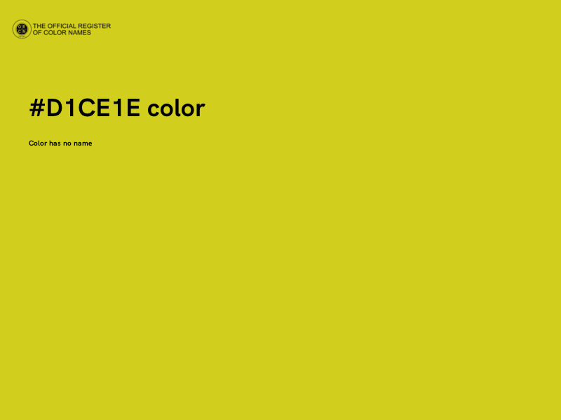 #D1CE1E color image