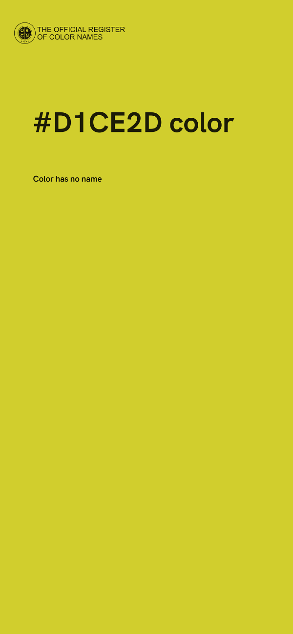 #D1CE2D color image