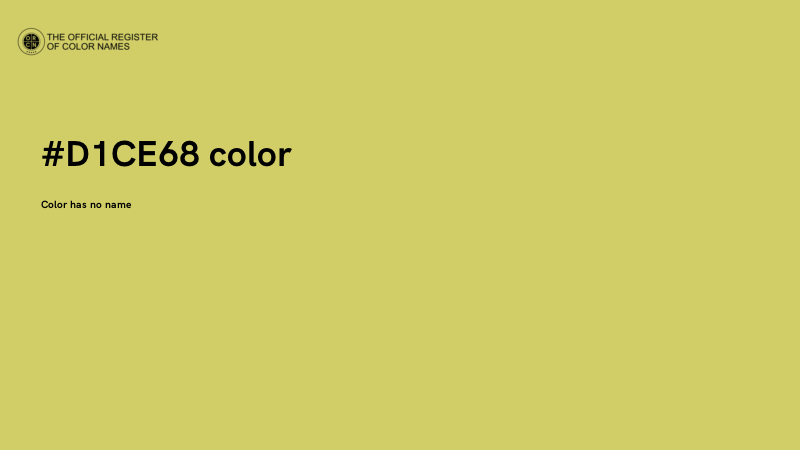 #D1CE68 color image