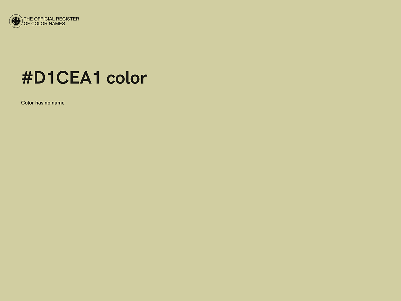 #D1CEA1 color image