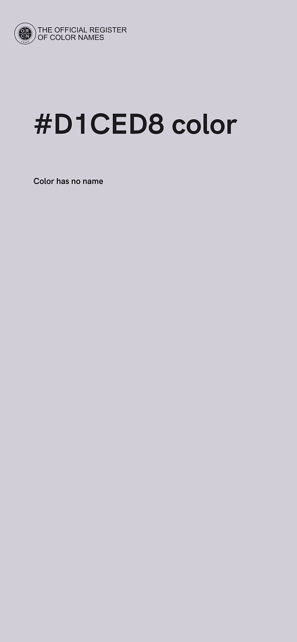 #D1CED8 color image