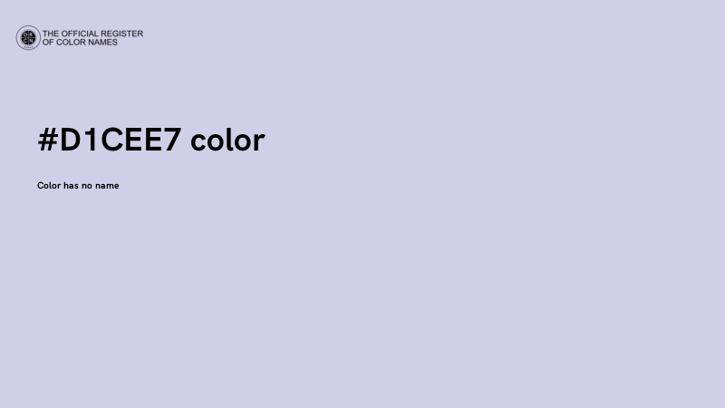 #D1CEE7 color image