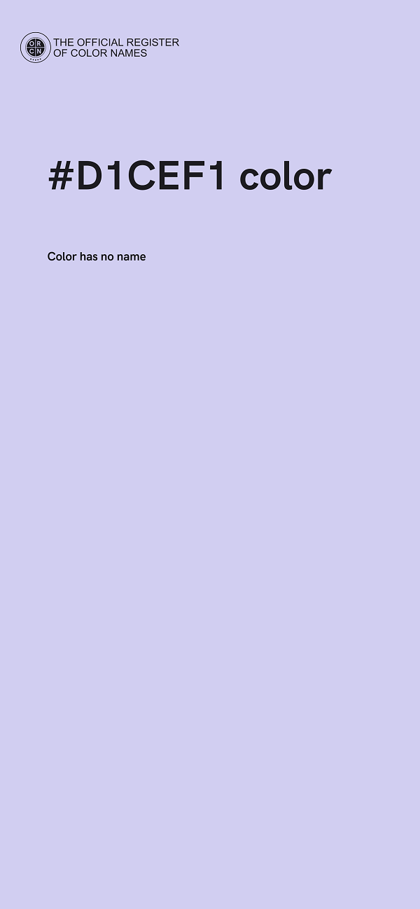#D1CEF1 color image