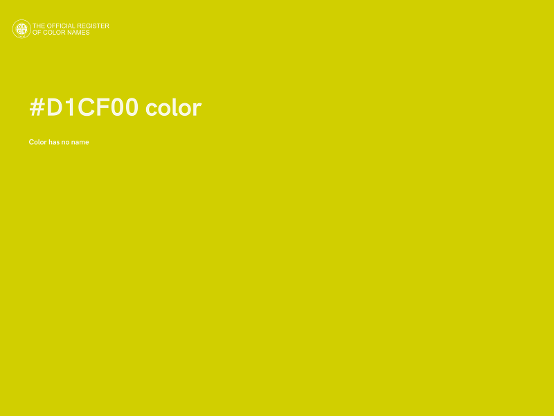 #D1CF00 color image