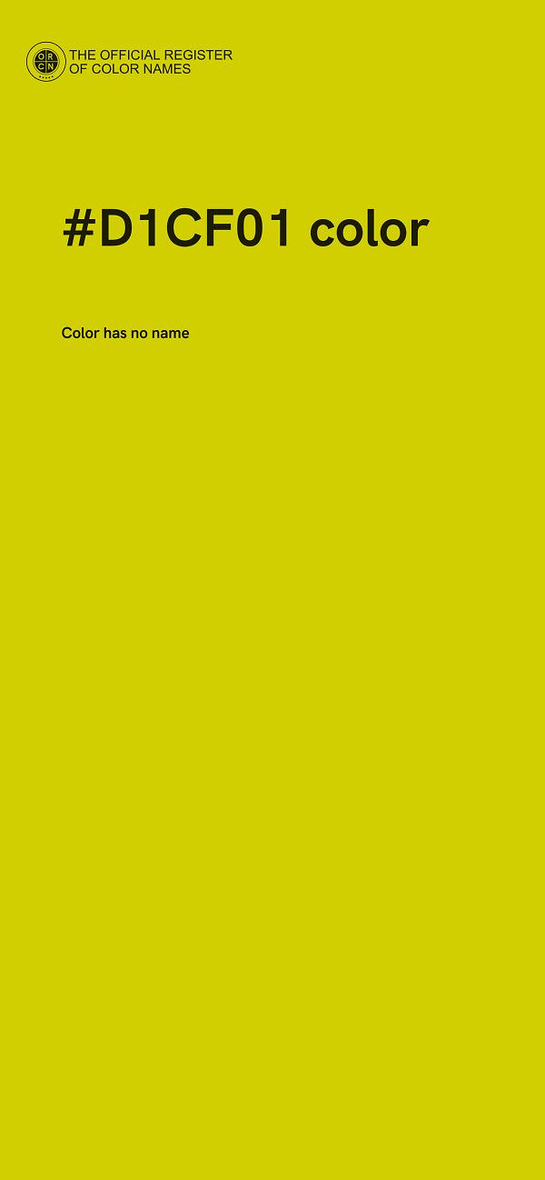 #D1CF01 color image