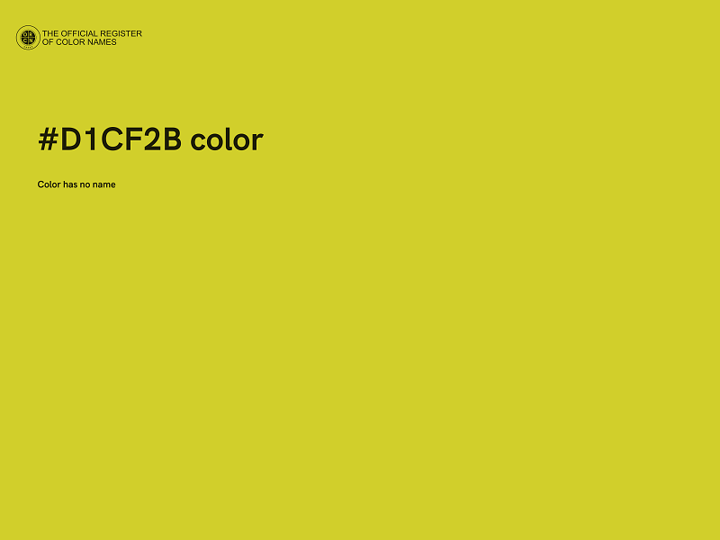 #D1CF2B color image
