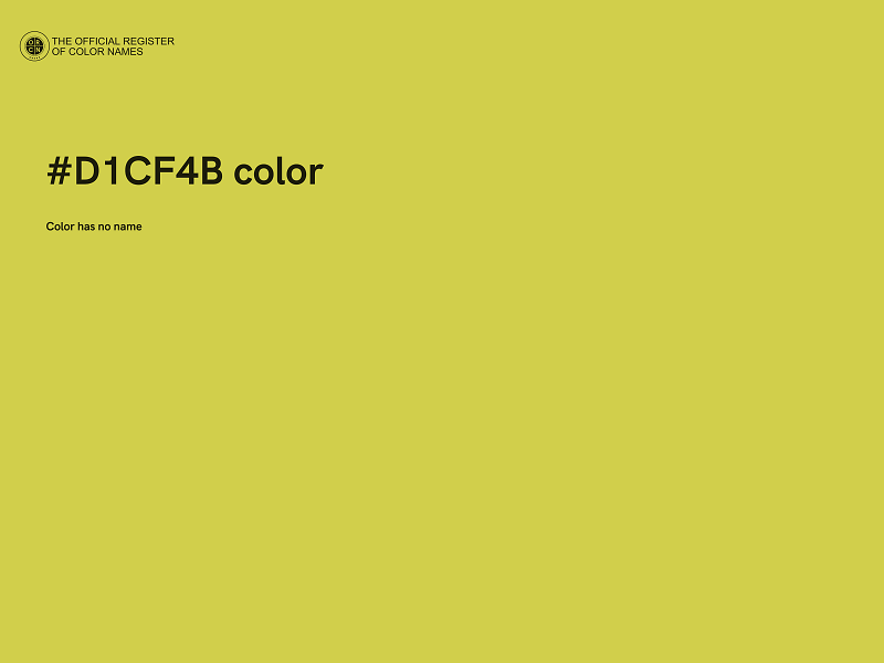 #D1CF4B color image