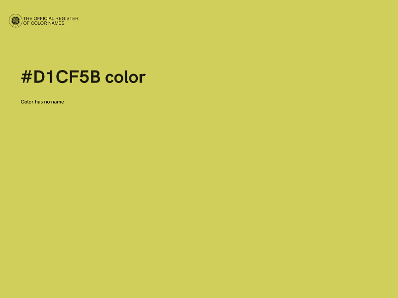 #D1CF5B color image