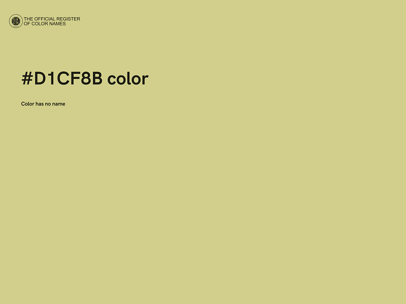 #D1CF8B color image