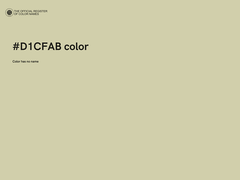 #D1CFAB color image