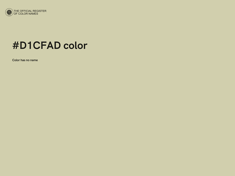 #D1CFAD color image