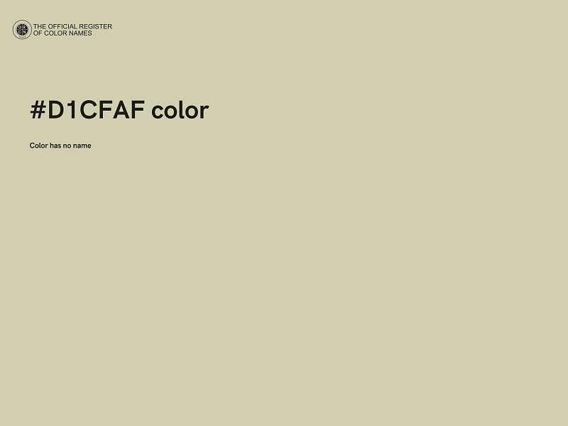 #D1CFAF color image