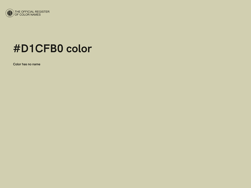 #D1CFB0 color image