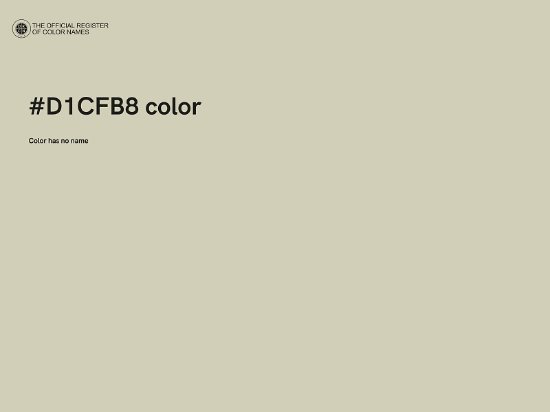#D1CFB8 color image