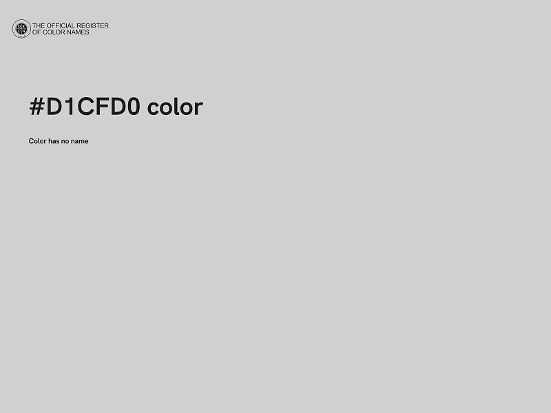 #D1CFD0 color image