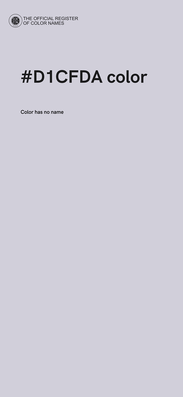 #D1CFDA color image