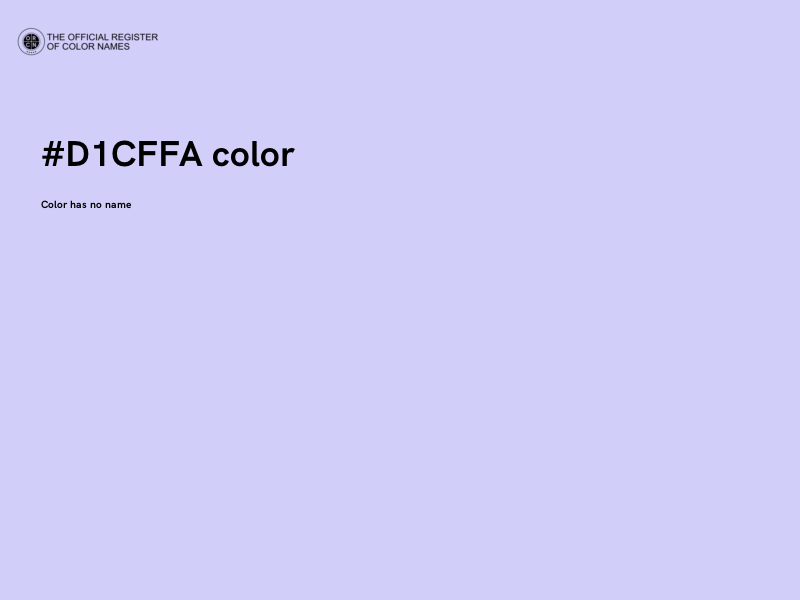 #D1CFFA color image