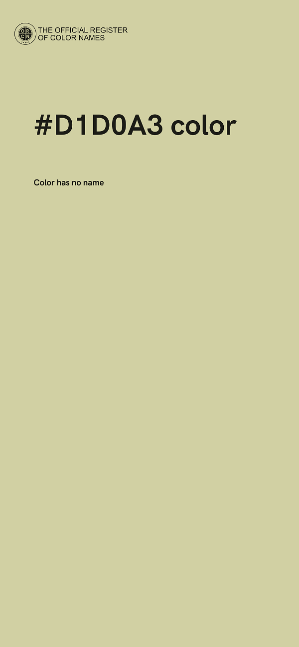 #D1D0A3 color image