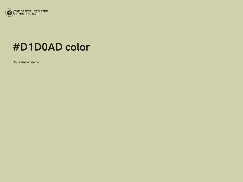 #D1D0AD color image