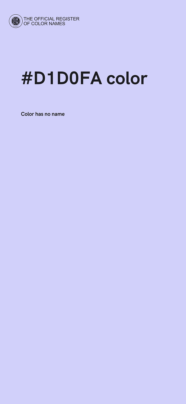 #D1D0FA color image