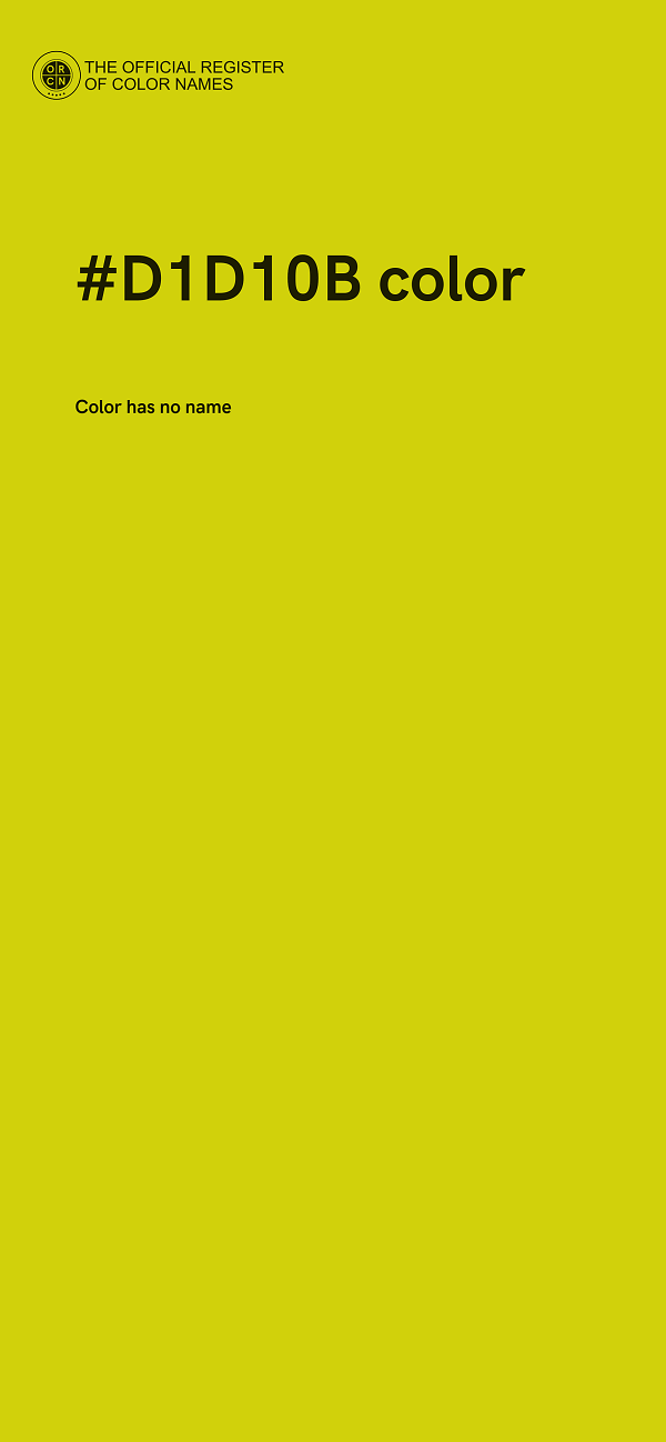 #D1D10B color image