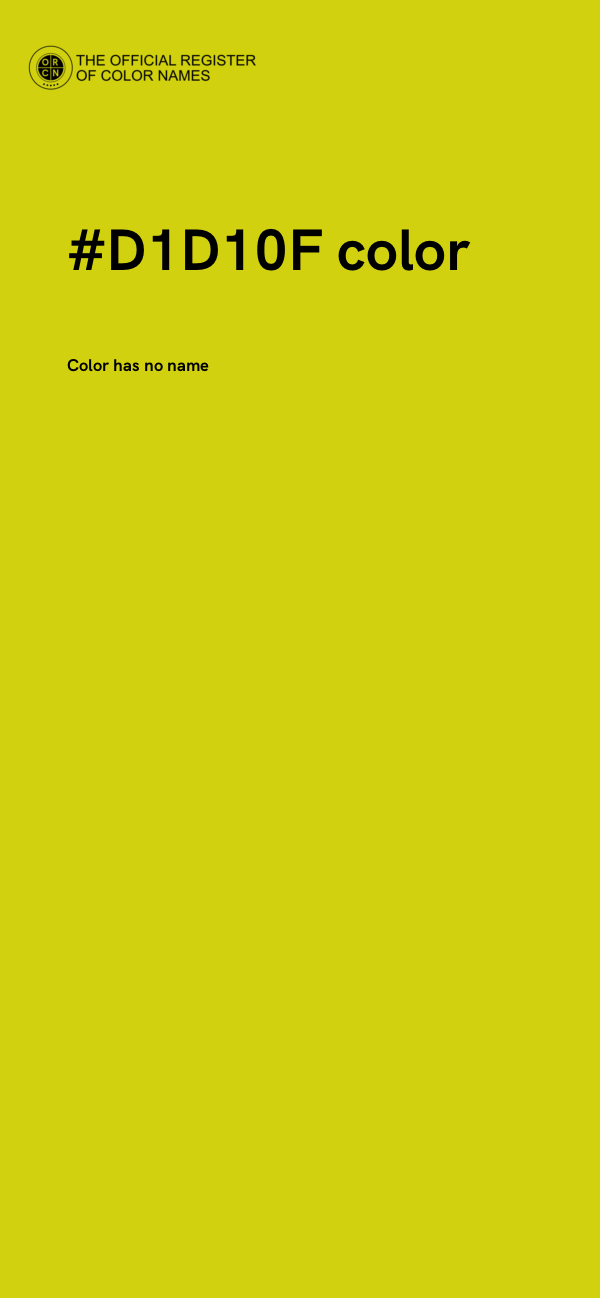 #D1D10F color image
