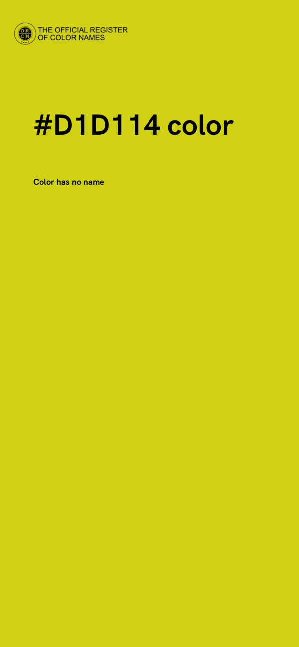 #D1D114 color image