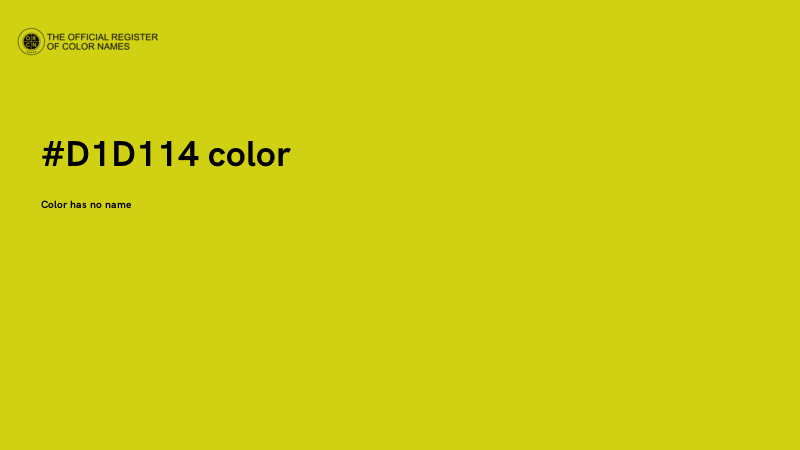 #D1D114 color image