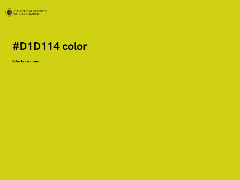 #D1D114 color image