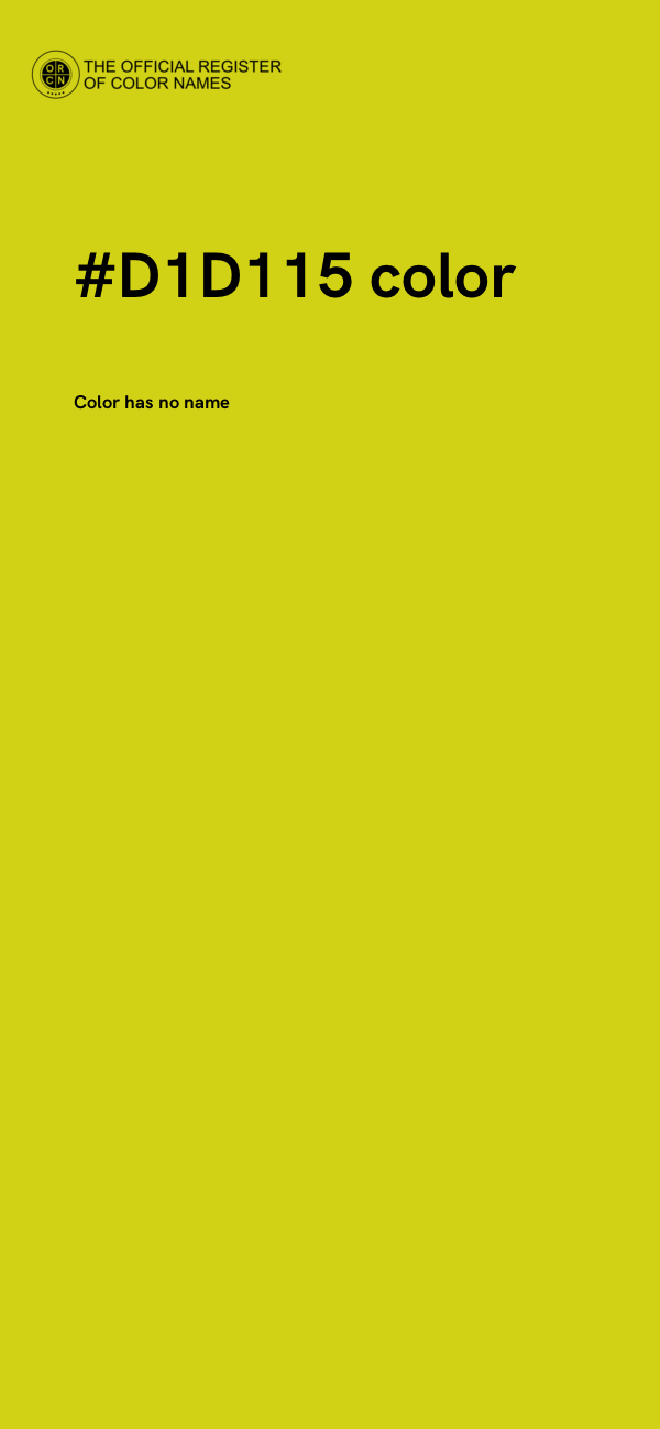 #D1D115 color image