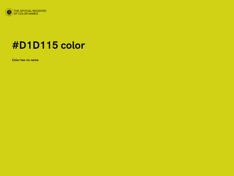 #D1D115 color image