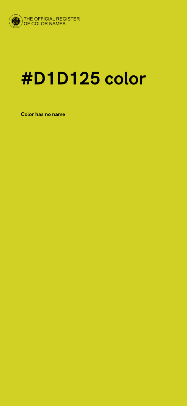 #D1D125 color image