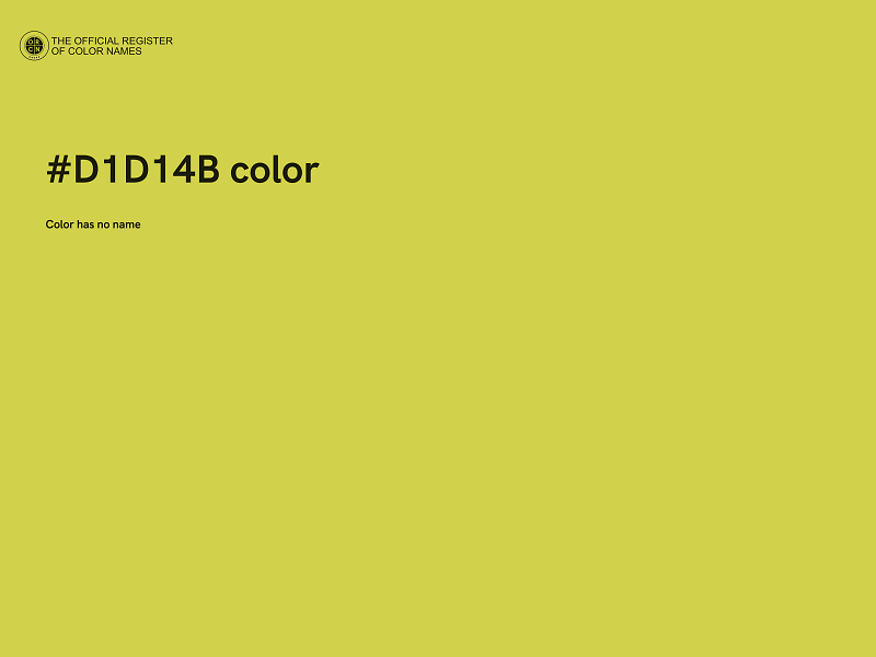 #D1D14B color image
