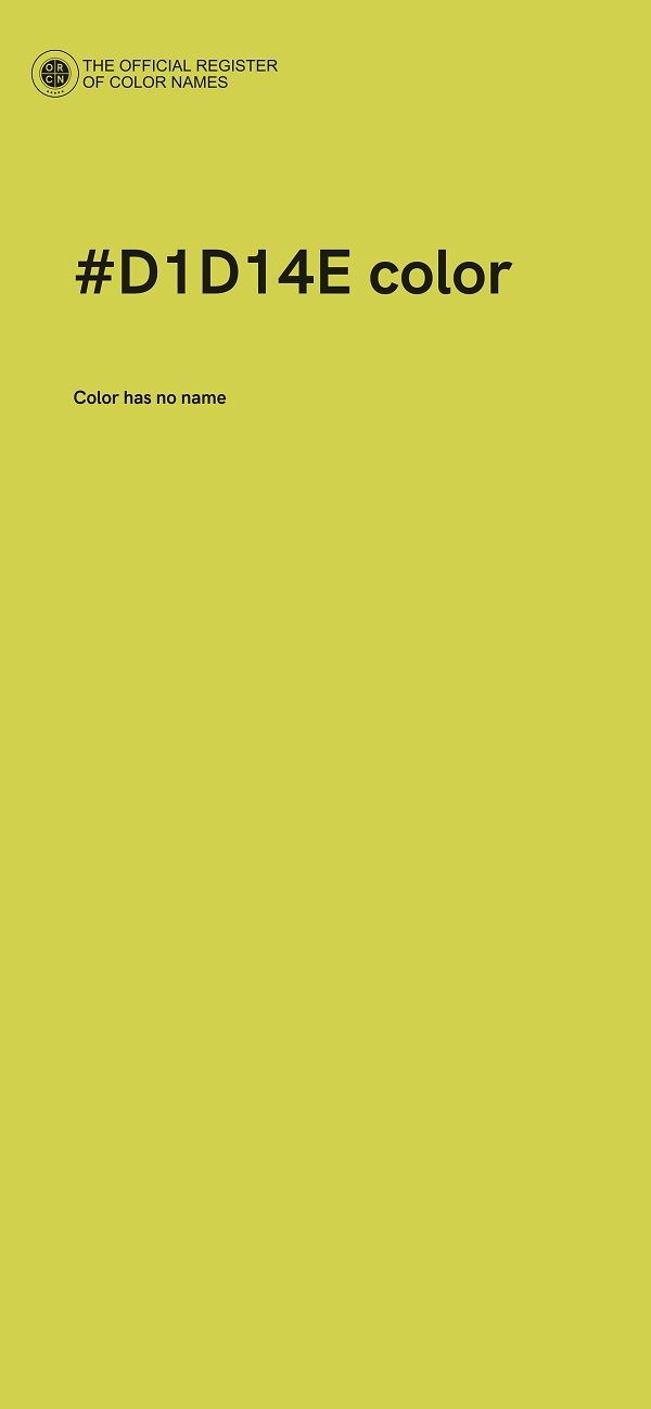 #D1D14E color image