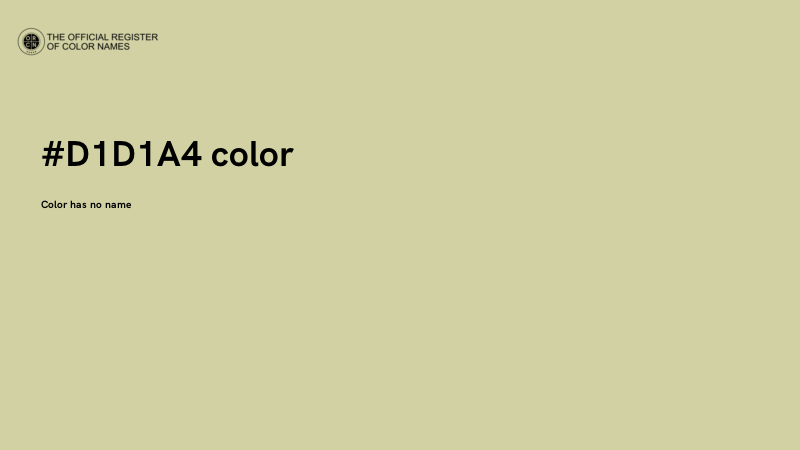 #D1D1A4 color image