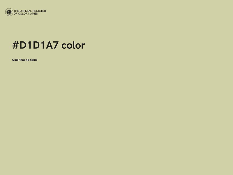 #D1D1A7 color image