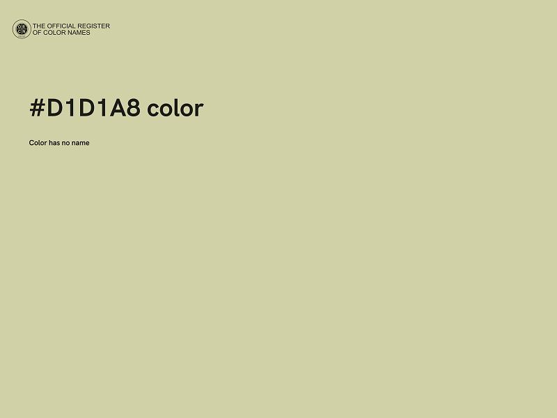 #D1D1A8 color image