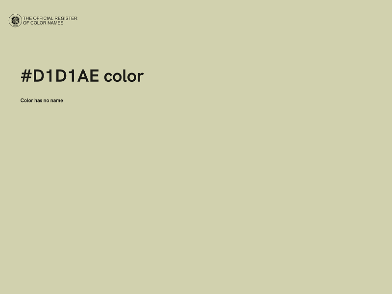 #D1D1AE color image